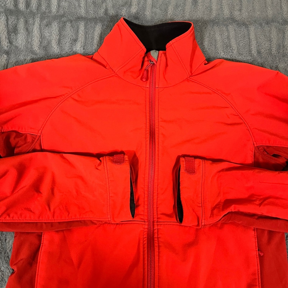 Marmot Women's Red Softshell Jacket Fleece‎ Lined Full Zip Size Medium